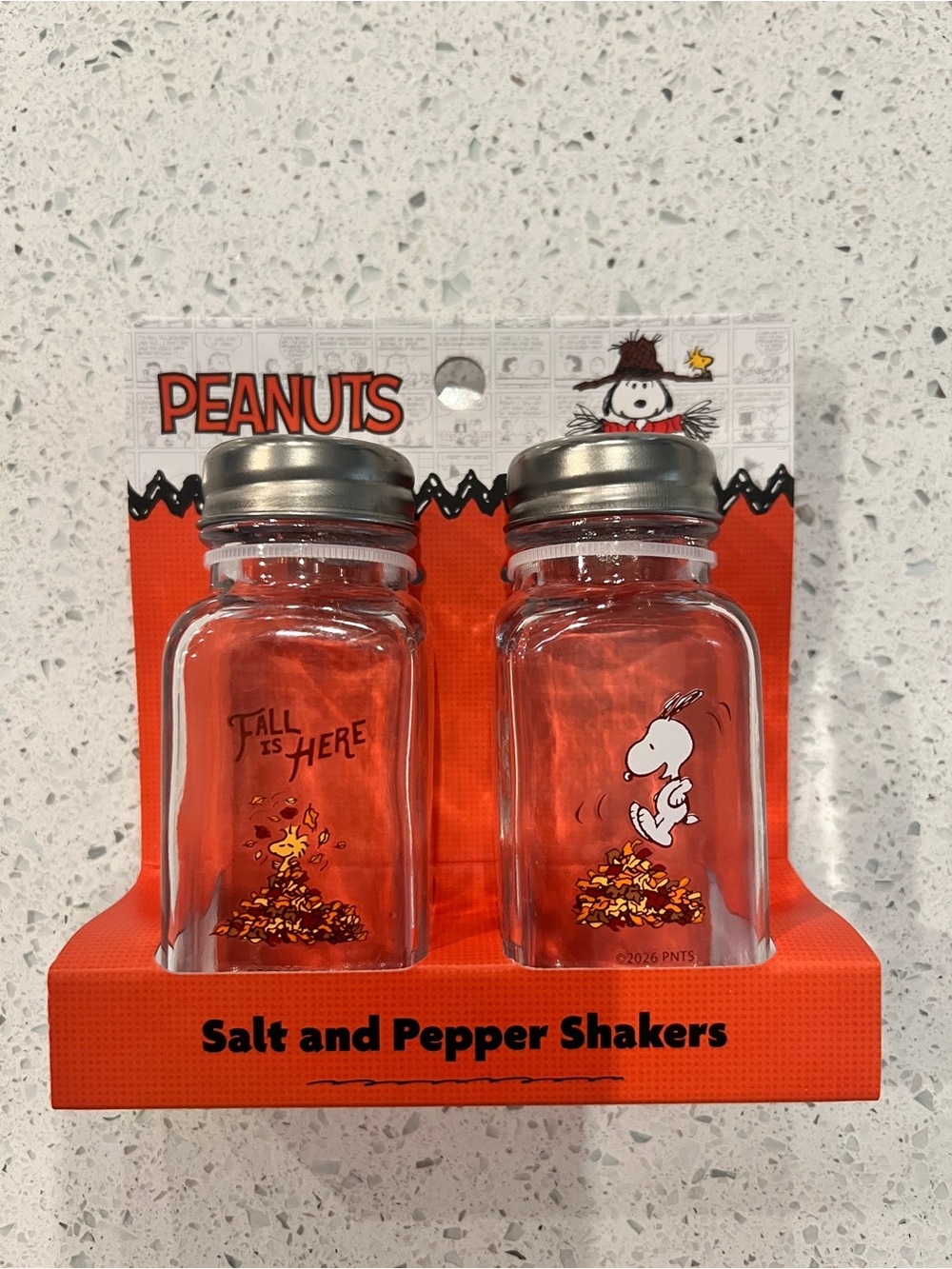 Peanuts Salt and Pepper Shakers with Snoopy & Woodstock